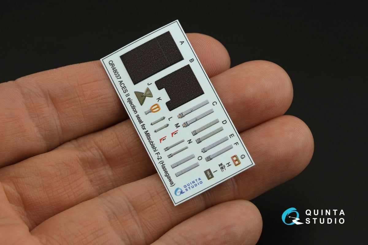 Quinta Studio QD48012 Mitsubishi F-2A 3D-Printed colored Interior on decal paper (Hasegawa) 1/48 – image 10