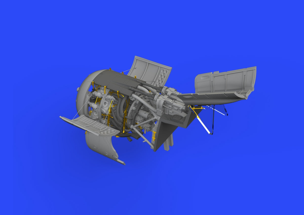 Eduard 648941 Fw 190A-7 engine &amp;amp; fuselage guns Eduard 1/48 – Bild 4