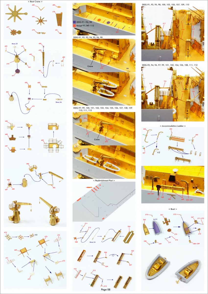 Pontos 35028F1 USS DDG-92 Momsen Flight IIa Detail Up Set 1/350 – obrázek 18
