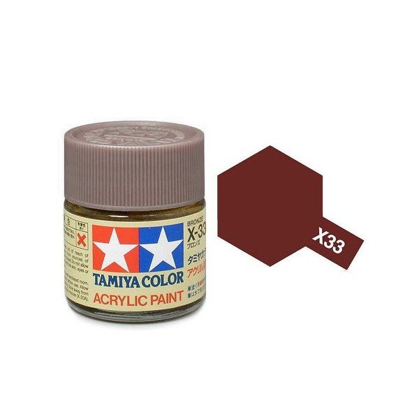 Tamiya 81033 Acrylic X-33 Bronze 23ml