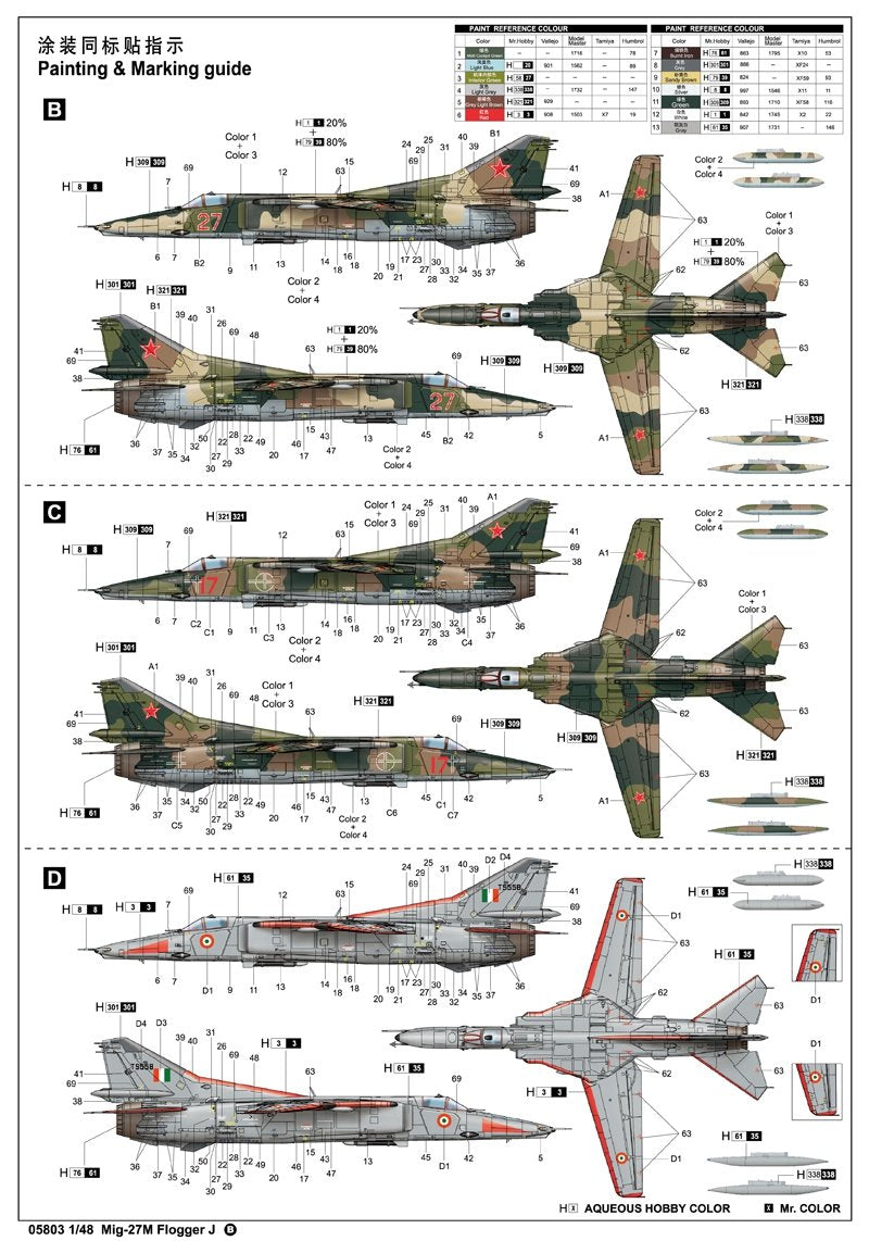 Trumpeter 05803 Mig-27M Flogger J 1/48 – Bild 17
