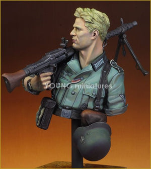 Young Miniatures YM1829 GERMANMG34 GUNNER 1941 1/10 – obrázek 2