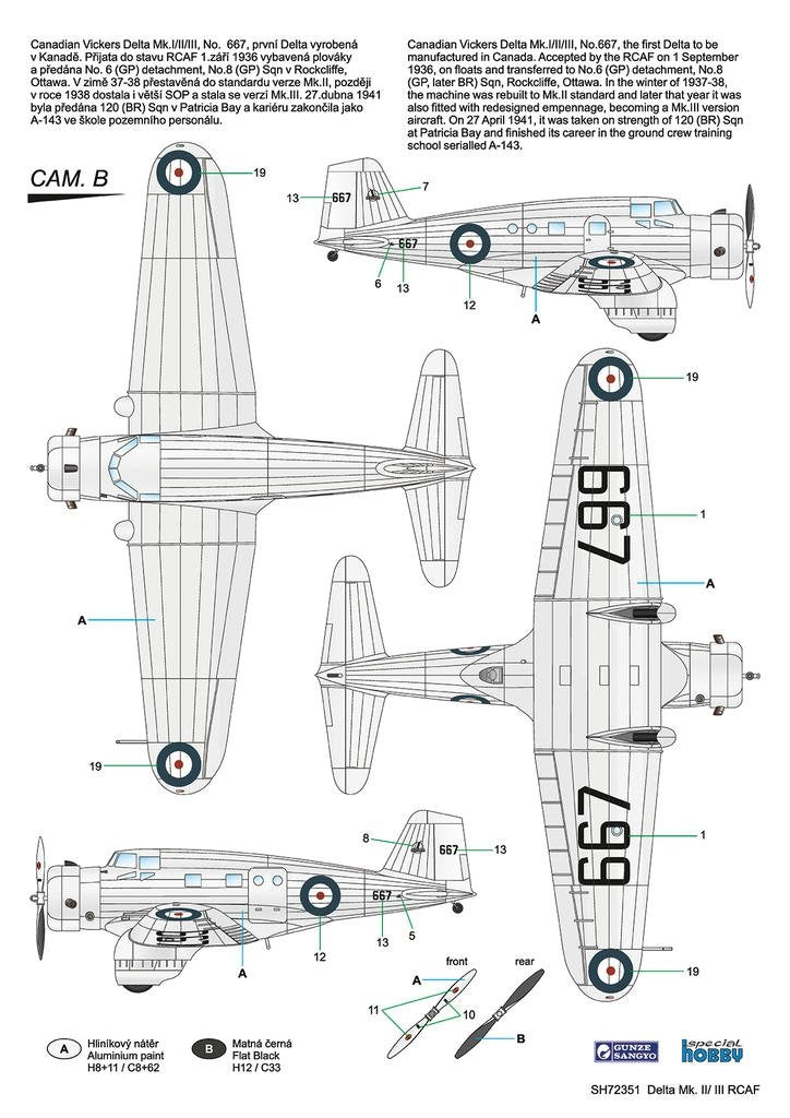 Special Hobby 72351 Delta Mk. II/III RCAF 1/72 – Bild 2