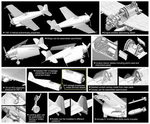 Dragon 5060 Grumman F6F-3 Hellcat (Golden Wings Series) 1/72 – image 3