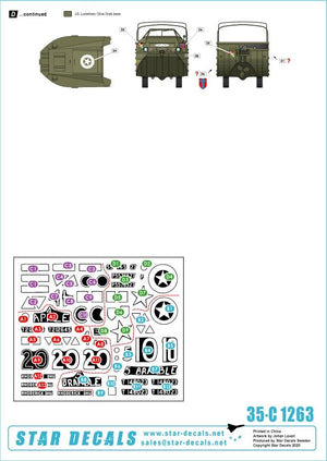 Star Decals 35-C1263 British AFVs in Holland 1944-45 # 1 1/35 – immagine 2