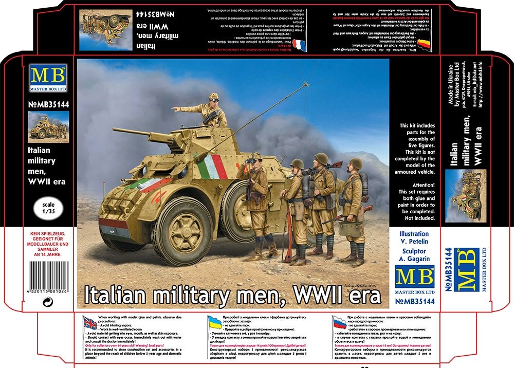 Master Box 35144 Italian Military men WWII 1/35 – Bild 6