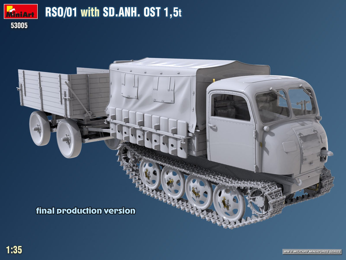 MiniArt 53005 RSO/01 with TRAILER SD.ANH. OST 1,5t 1/35 – imagen 5