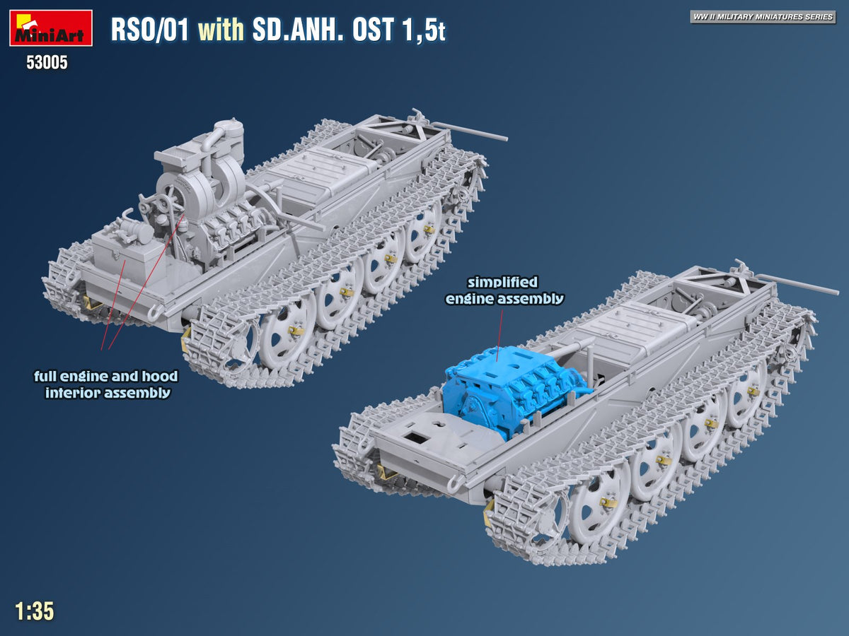 MiniArt 53005 RSO/01 with TRAILER SD.ANH. OST 1,5t 1/35 – imagen 12