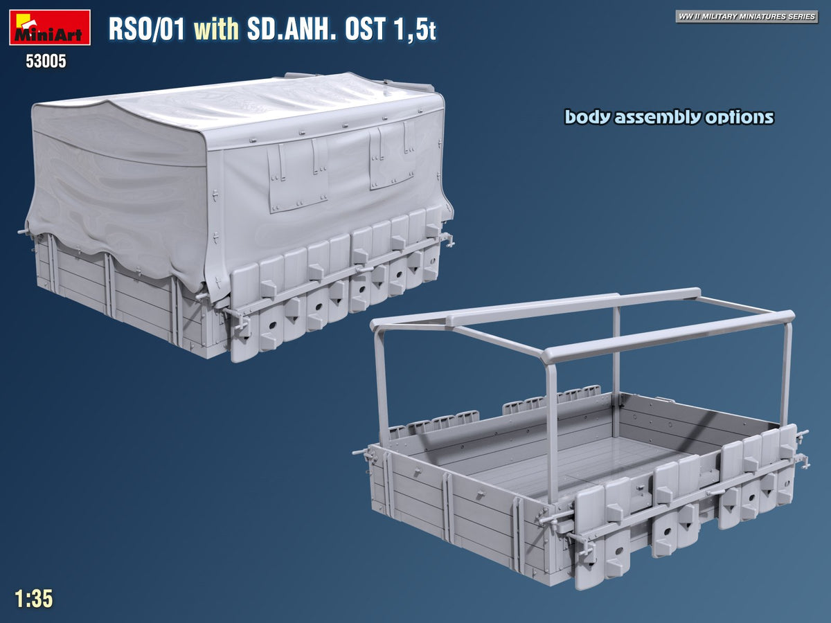 MiniArt 53005 RSO/01 with TRAILER SD.ANH. OST 1,5t 1/35 – imagen 15
