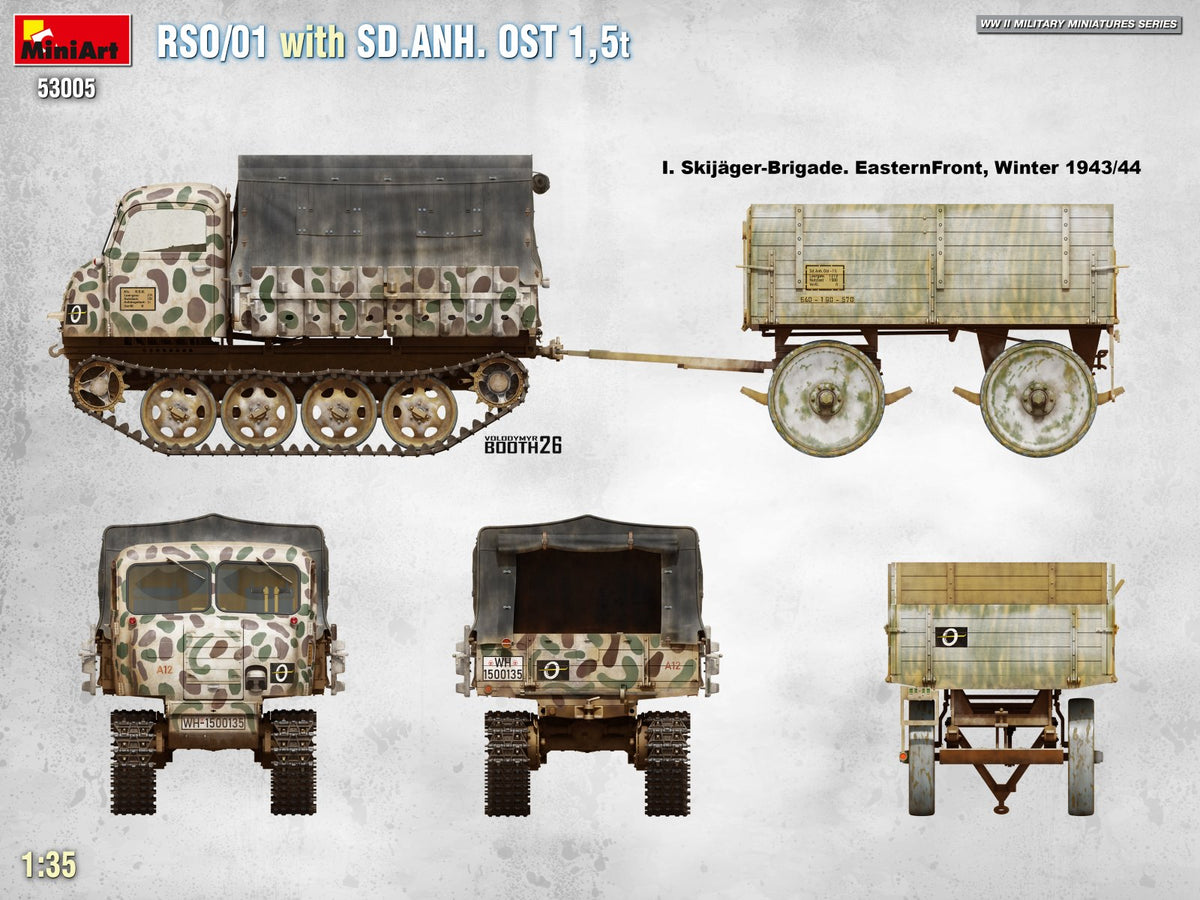 MiniArt 53005 RSO/01 with TRAILER SD.ANH. OST 1,5t 1/35 – imagen 3