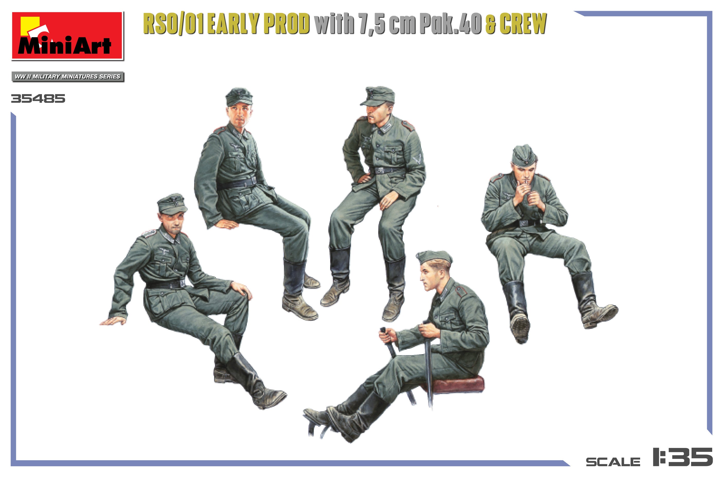 MiniArt 35485 RSO/01 Early Prod. with 7.5 cm Pak.40 &amp;amp; Crew 1/35 – immagine 7