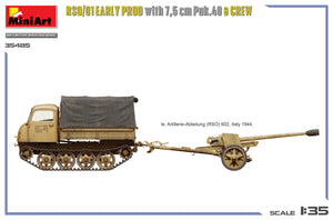 MiniArt 35485 RSO/01 Early Prod. with 7.5 cm Pak.40 &amp;amp; Crew 1/35 – immagine 4