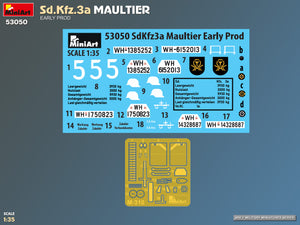 53050 Sd.Kfz.3a Maultier. Early Prod 1/35 – obrázek 2