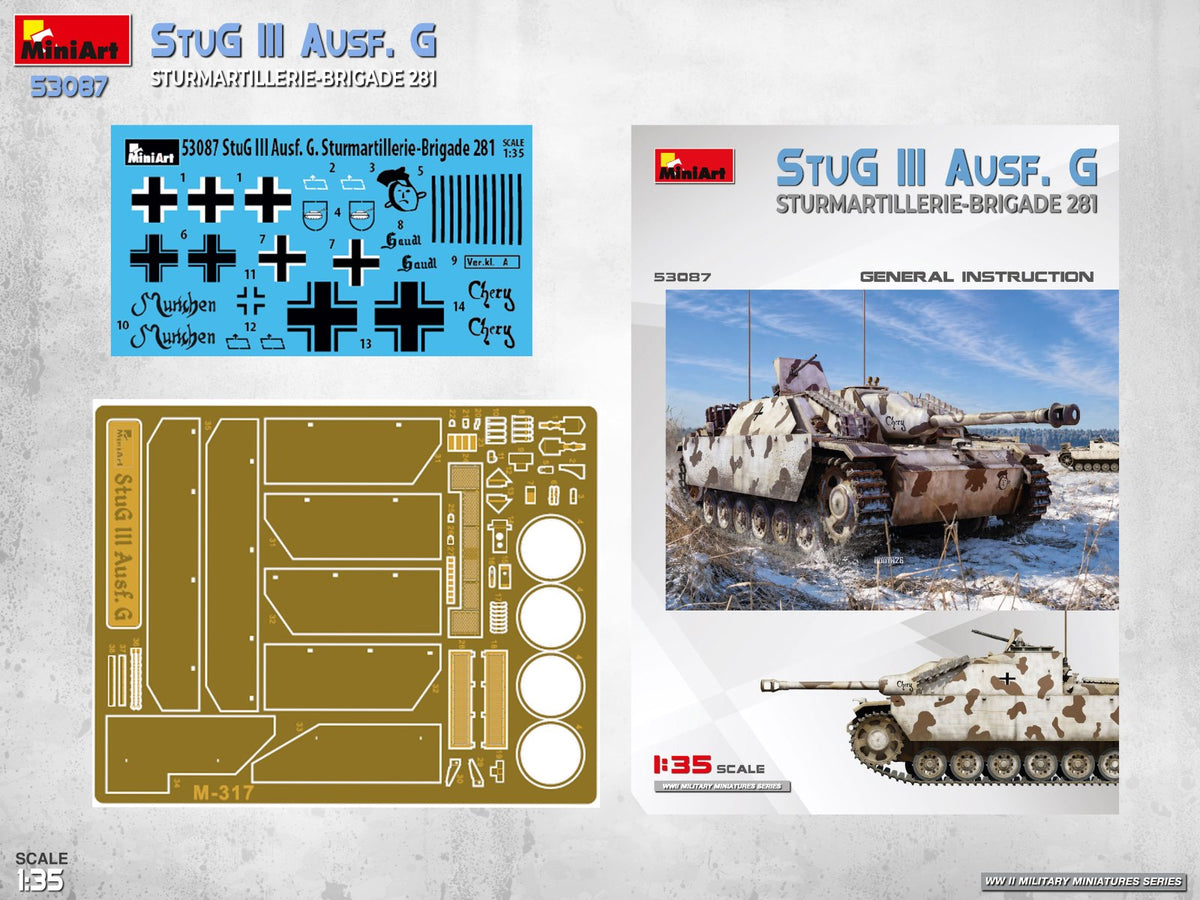 MiniArt 53087 StuG III Ausf. G. Sturmartillerie-Brigade 281 1/35 – obrázek 6