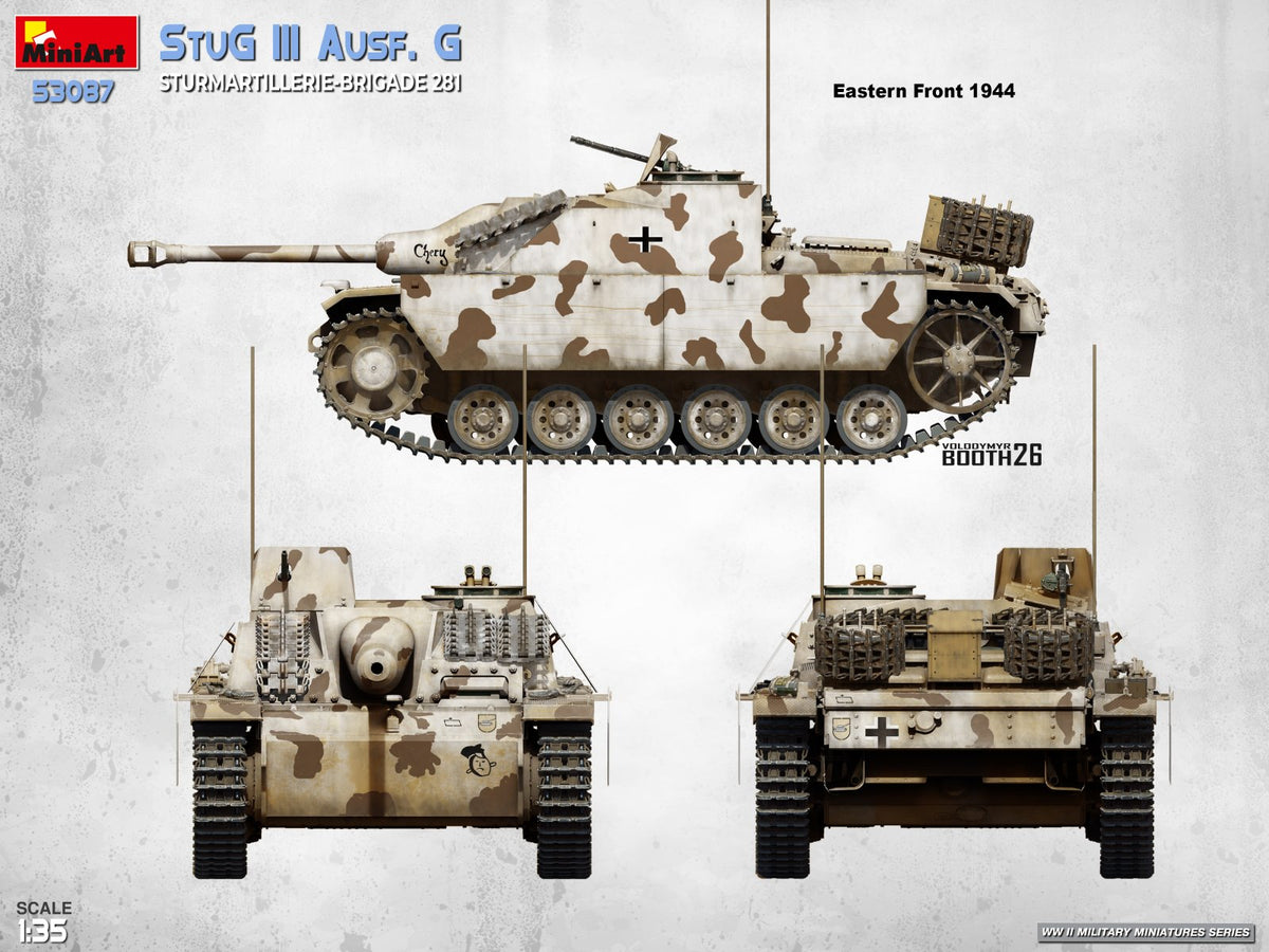 MiniArt 53087 StuG III Ausf. G. Sturmartillerie-Brigade 281 1/35 – obrázek 2