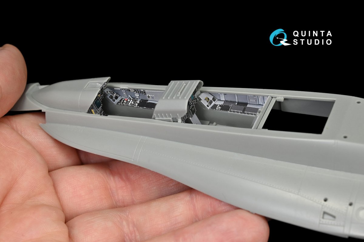 Quinta Studio QD48145 F/A-18B 3D-Printed &amp;amp; colored Interior on decal paper (for Kinetic kit) 1/48 – Bild 6