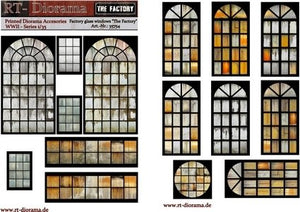 Accessoires imprimés RT-Diorama 35754 : Vitrines d’usine « L’Usine » 1/35