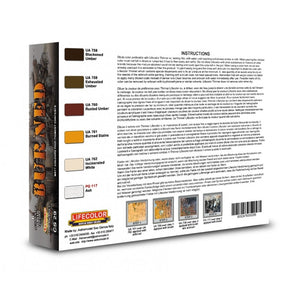 Lifecolor CS29 Acrylic paint set Burned Vehicles 6x22ml – Bild 2