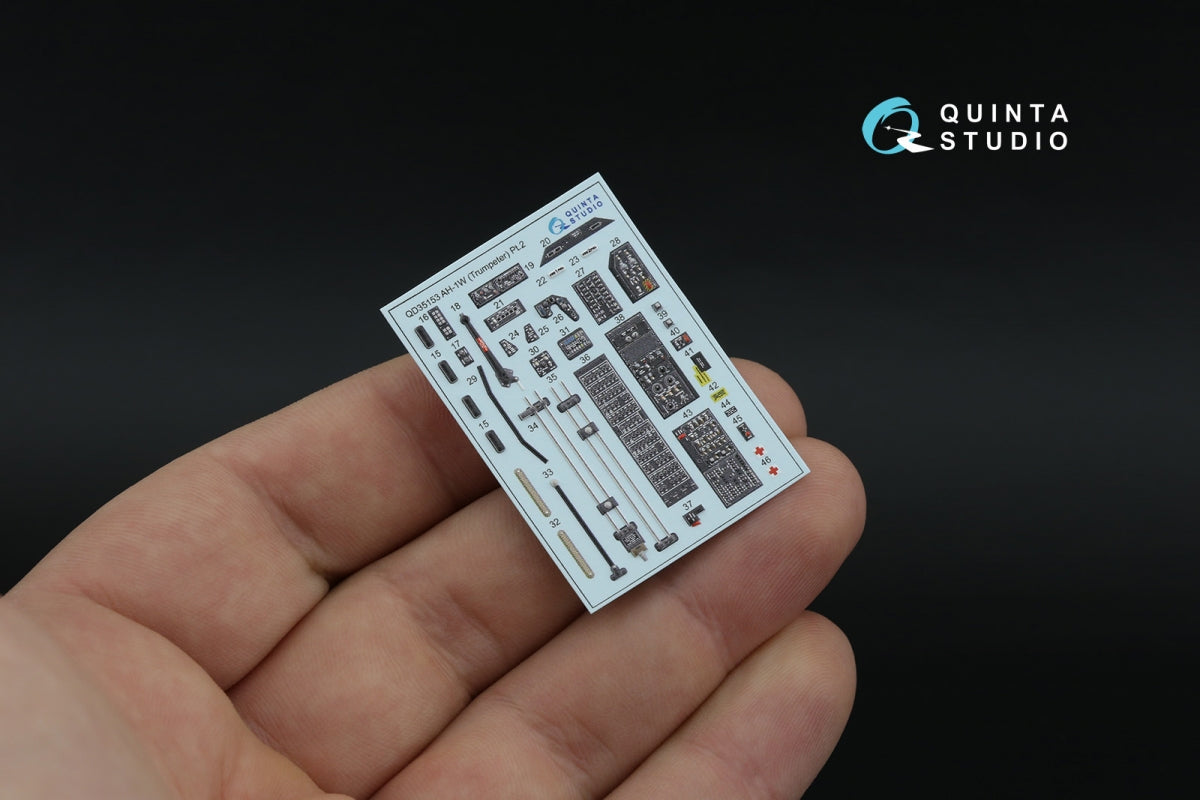 Quinta Studio QD+35153 AH-1W 3D-Printed &amp;amp; colored Interior on decal paper (Trumpeter) (with 3D-printed resin parts) 1/35 – image 12