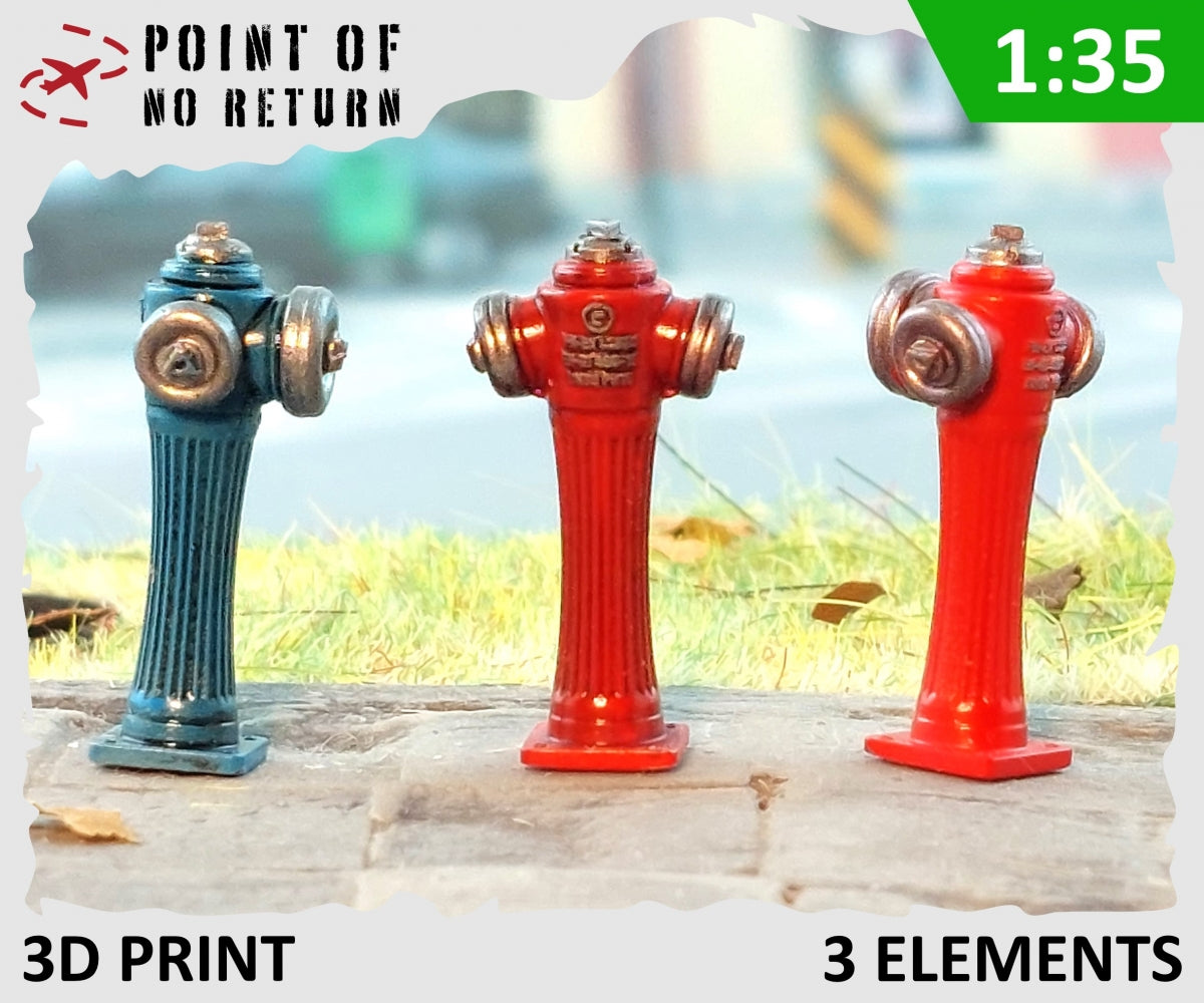 Point of no Return 3524059 Hydrants 3 pcs / Hydrants 3pcs 1/35