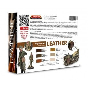 Lifecolor CS30 Acrylic paint set Leather 6x22ml – image 2