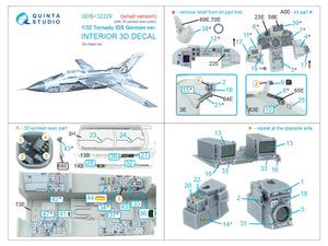 Quinta Studio QDS+32229 Tornado IDS German 3D-Printed &amp;amp; colored Interior on decal paper (Italeri) (Small version) (with 3D-printed resin parts) 1/32 – obrázek 3