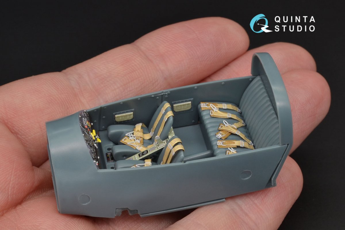 Quinta Studio QD48125 Bf108 3D-Printed &amp;amp; colored Interior on decal paper (Eduard) 1/48 – Bild 7