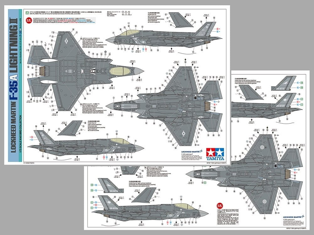 Tamiya 60792 Lockheed Martin F-35A Lightning II 1/72 – image 13