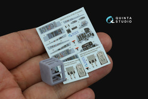 Quinta Studio QD+72178 Su-27UB 3D-Printed &amp;amp; colored Interior on decal paper (Trumpeter) (with 3D-printed resin part) 1/72 – Bild 3