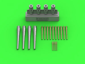 Master SM-350-107 Schleswig-Holstein (1935) - weapon barrels - 280mm (4 pcs.), 150mm (10 pcs.), 88mm (4 pcs.) with resin elements for mounting the barrels (for Trumpeter model) 1/350