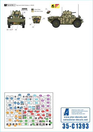 Star Decals 35-C1393 Aden Emergency 1963-67. British Ferret Mk 2 Scout Cars 1/35 – image 3