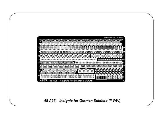 Aber 48A25 Insignia for German Soldiers (WW II) – immagine 5