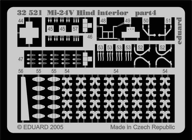 Eduard 32521 Mi-24V Hind interior 1/35 TRUMPETER – image 4