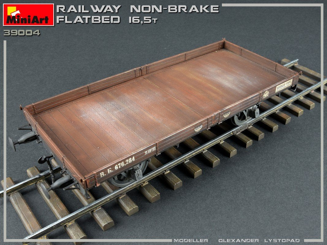 MiniArt 39004 RAILWAY NON-BRAKE FLATBED 16.5 t 1/35 – image 4