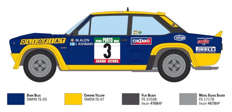 Italeri 3667 FIAT 131 Abarth Rally OLIO FIAT 1/24 – Bild 3