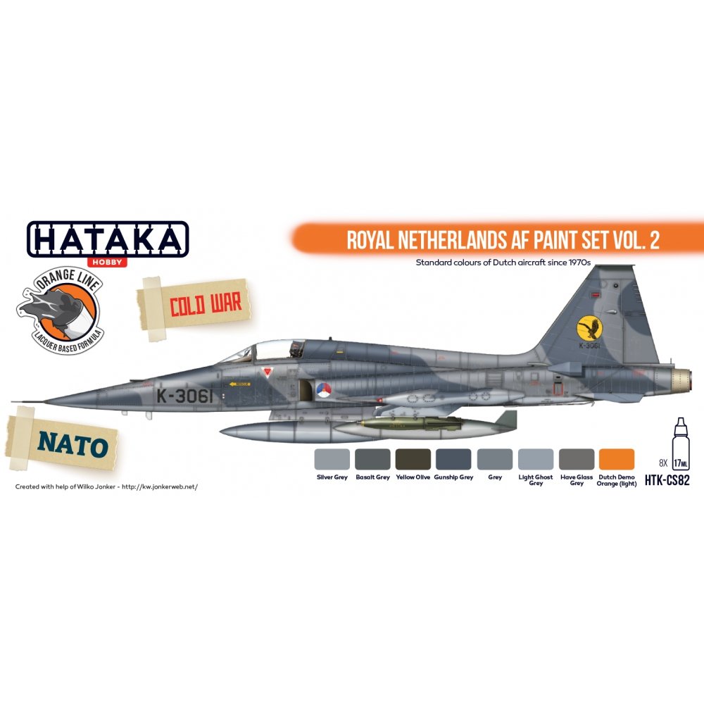 Hataka HTK-CS82 Royal Netherlands AF paint set vol. 2 (8x17ml) – image 2