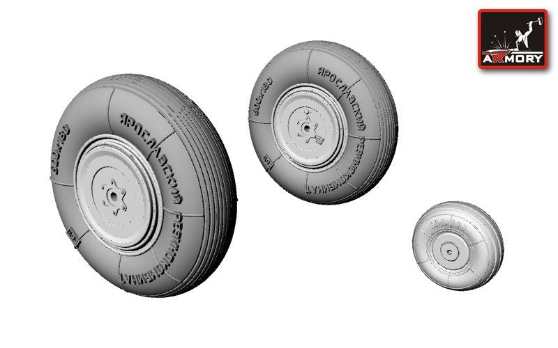 Armory Models AW72004 Yakovlev Yak-3 wheels 1/72 – immagine 3