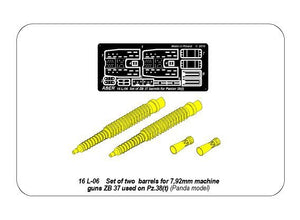 Aber 16L-06 Set of two barrels ZB 37 ​​for Panzer 38(t) 1/16 – Bild 13