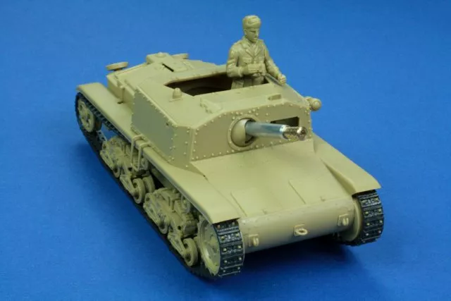 RB Model 35B103 75mm L/18 Barrel for italian Semovente M40 1/35 – Bild 3
