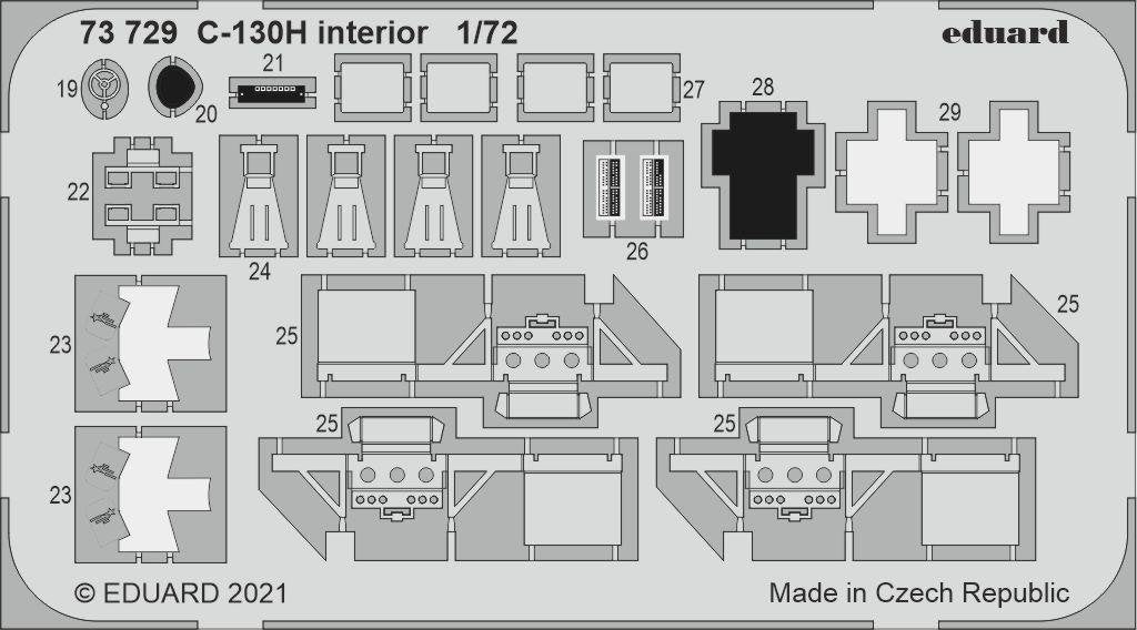 Eduard 73729 C-130H interior for Zvezda 1/72 – image 2