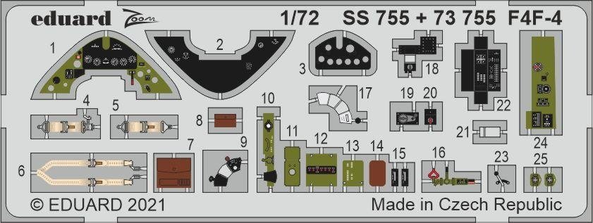 Eduard SS755 F4F-4 ARMA HOBBY 1/72