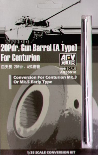 AFV Club AG35018 20 Pdr.Gun Barrel (A type) for Centurion 1/35
