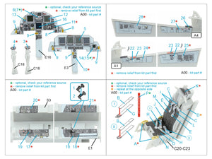 Quinta Studio QD48596 F-15E 3D-Printed &amp;amp; colored Interior on decal paper (Hasegawa) 1/48 – image 3