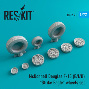 RESKIT RS72-0021 F-15 (E,I,K) « STRIKE EAGLE » JEU DE ROUES 1/72