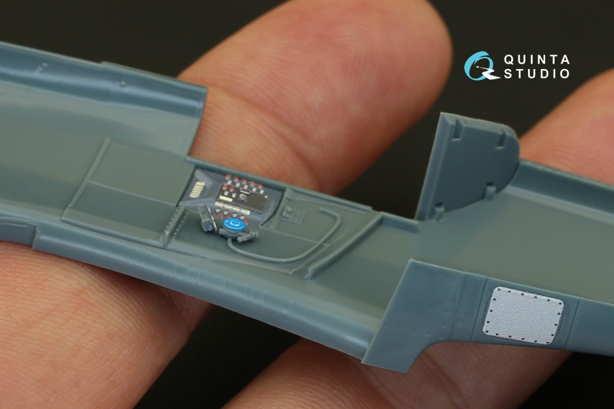 Quinta Studio QD48075 Bf-109G-2 3D-Printed &amp;amp; colored Interior on decal paper (for Eduard kit) 1/48 – immagine 10