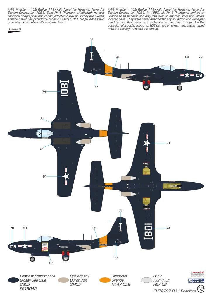 Special Hobby 72297 FH-1 Phantom Demonstration Teams and Trainers 1/72 – Bild 3