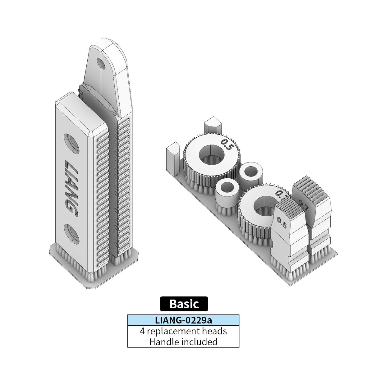 Liang 0229A Tools for Zimmerit Coat – immagine 9