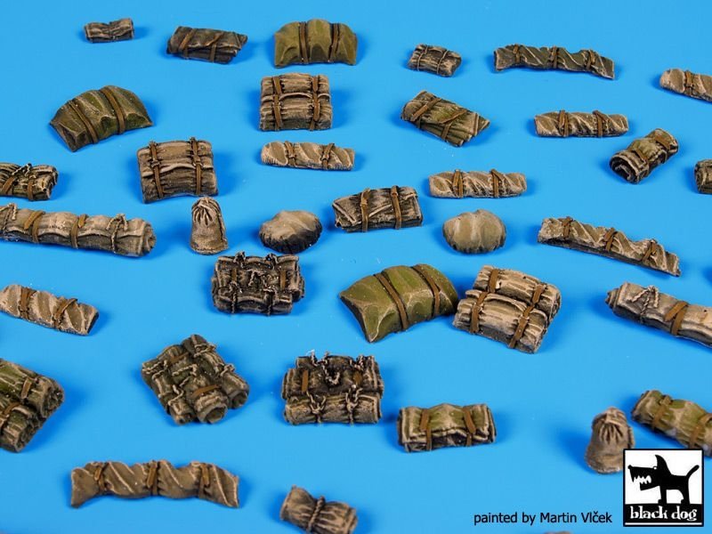 Black Dog T72056 Tentage plus bedrols 2 accessories set 1/72 – zdjęcie 2