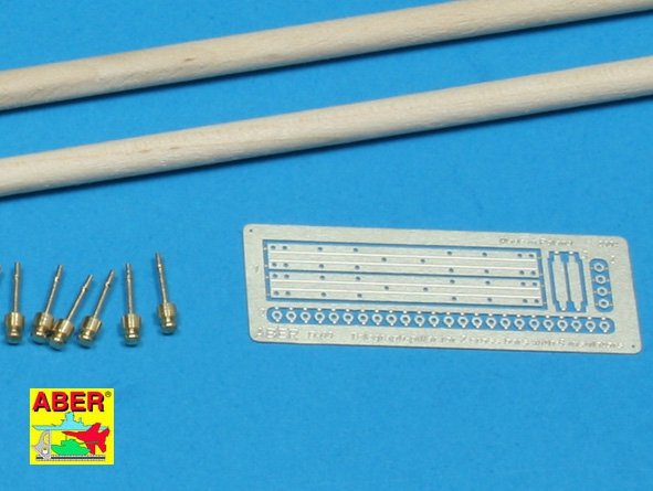 Aber 35D09 Telegraph - pillar set for 1 cross bars with 8 insulators each 1/35 – zdjęcie 2