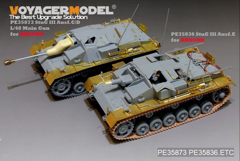 Voyager Model PE35873 WWII German StuG.III Ausf.C/D Basic for DRAGON 1/35 – obrázek 7